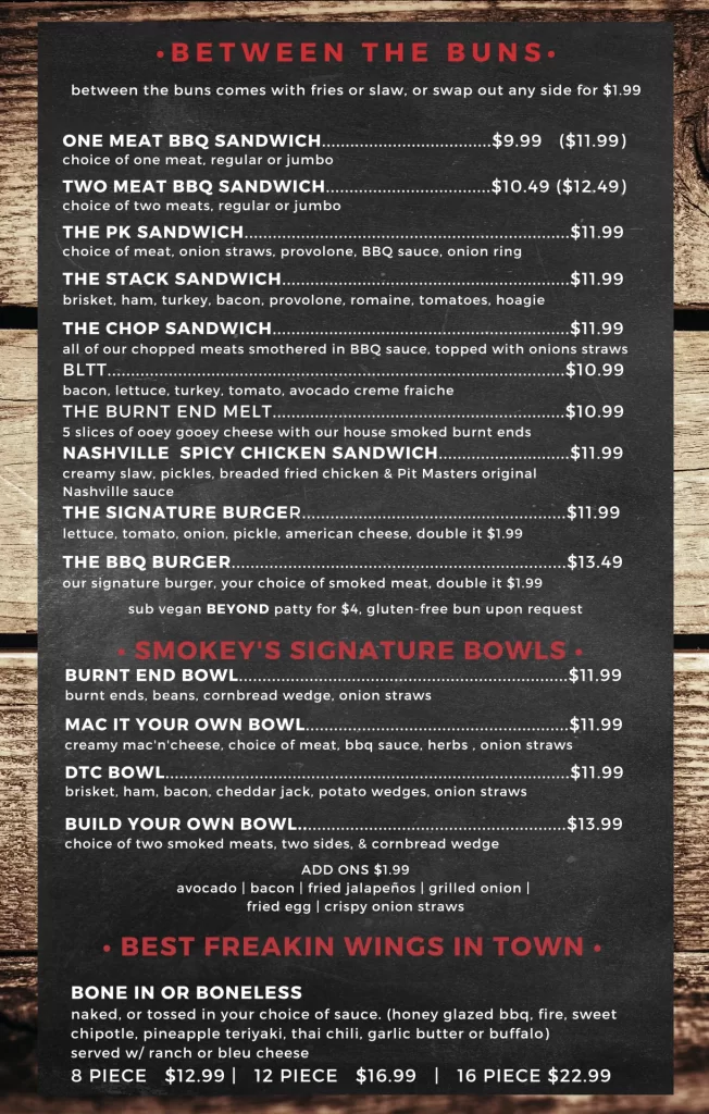 BURNT ENDS SINGAPORE MENU